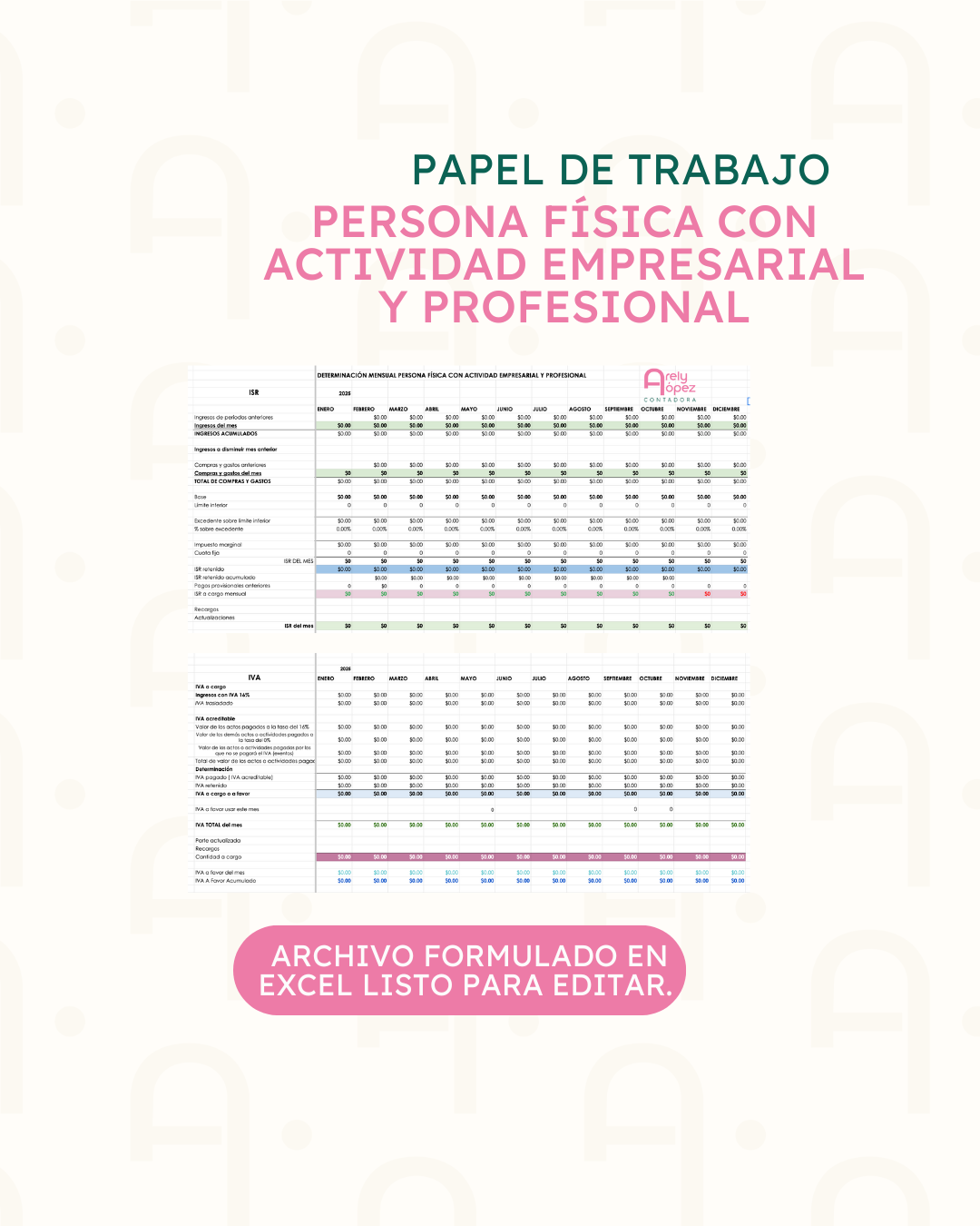 PFAE - Cálculo ISR e IVA