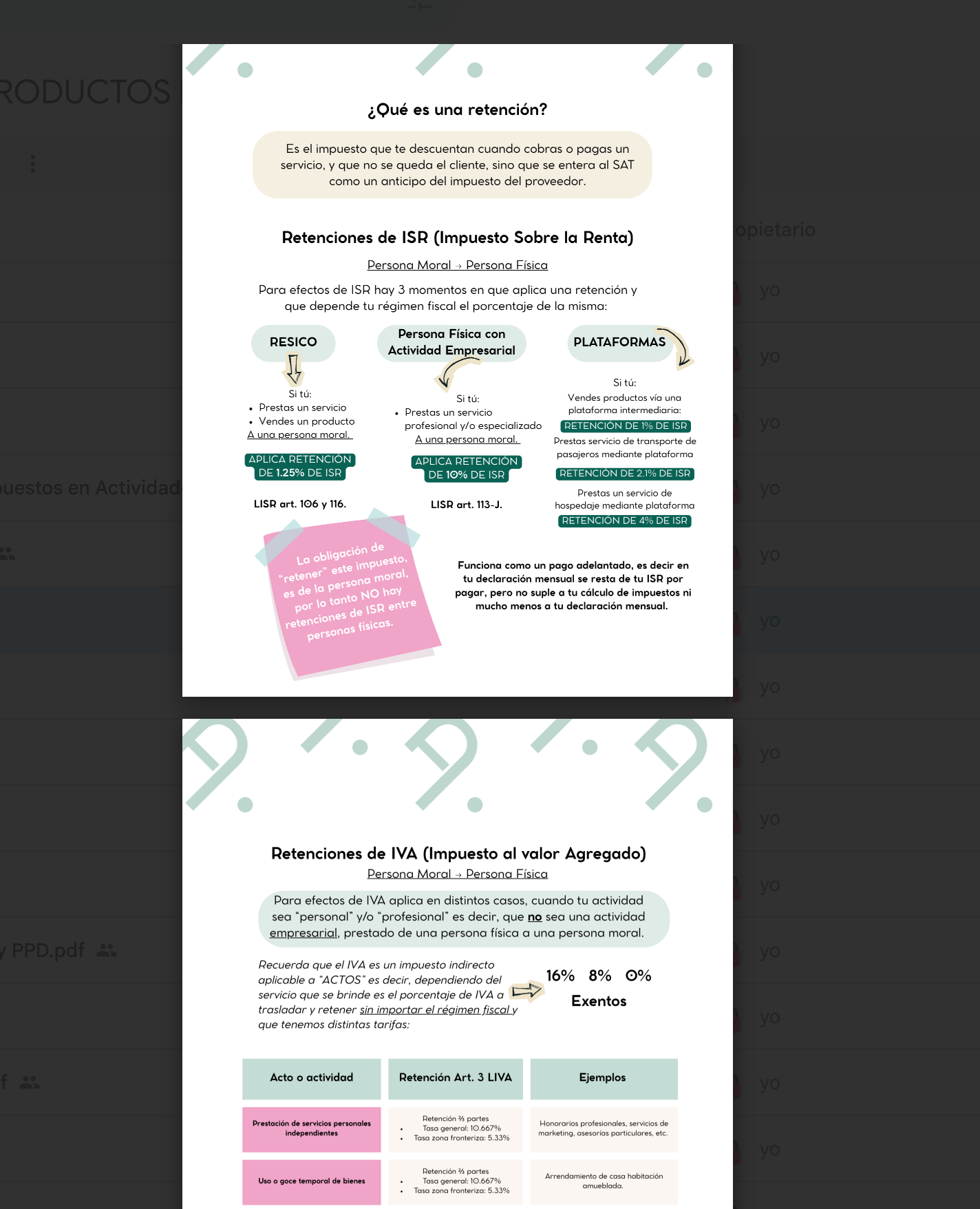 Mini guía de retenciones básicas (ISR / IVA) 2026