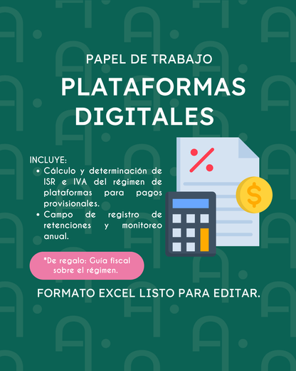 Plataformas - Cálculo ISR e IVA