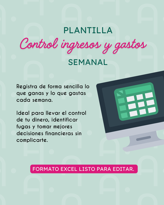 Plantilla de control de ingresos/egresos semanal