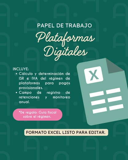 Plataformas - Cálculo ISR e IVA