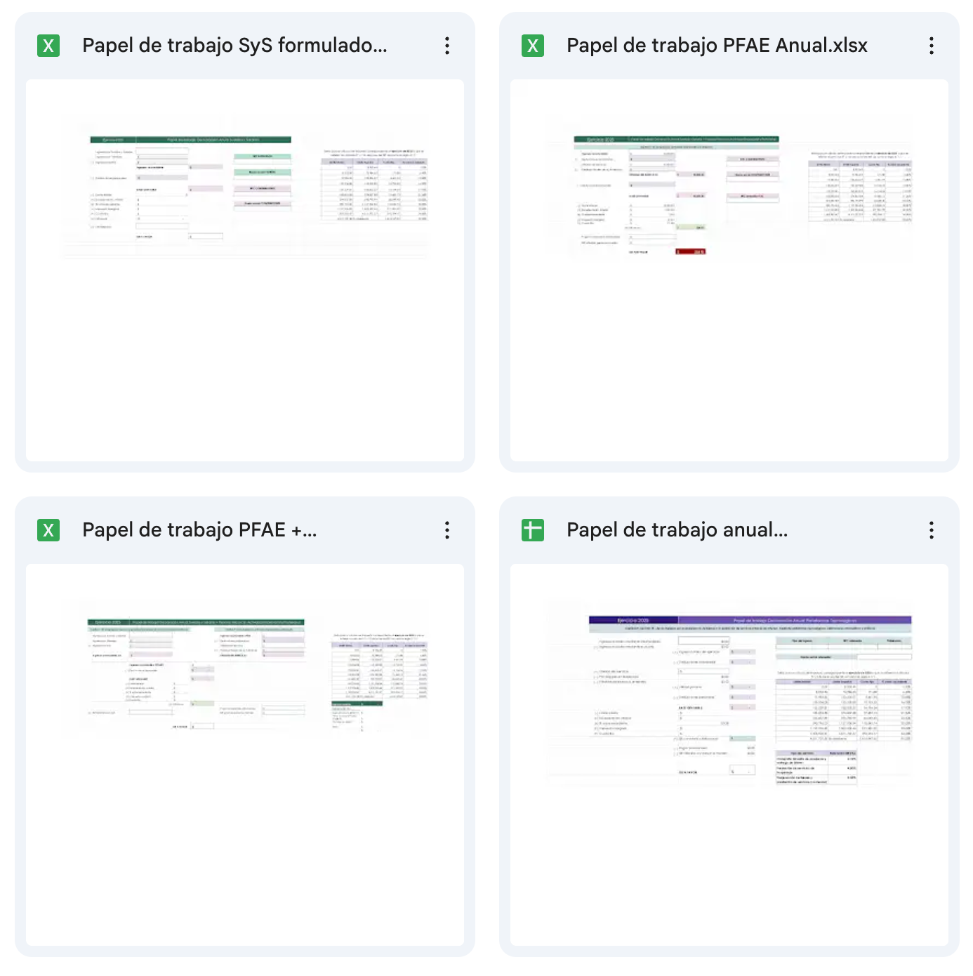 Kit Papeles de trabajo Anuales 2025 – Personas Físicas