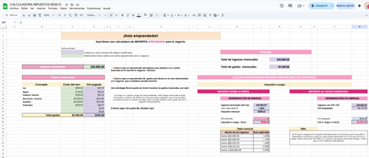 Calculadora de impuestos RESICO