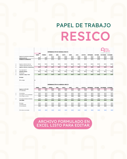 RESICO - Cálculo de impuestos