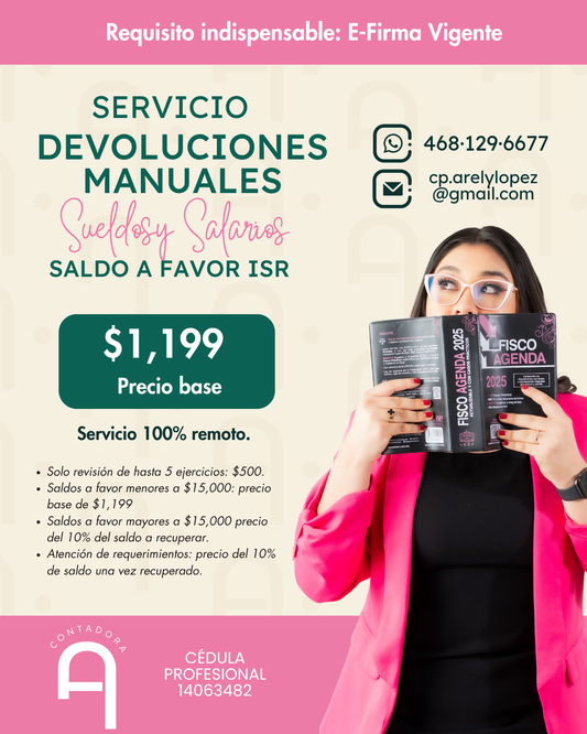 Servicio Devolución Manual 2025