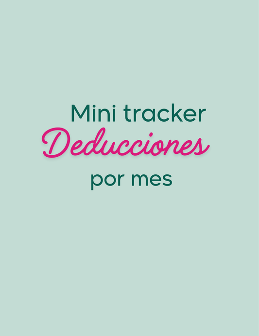 Mini tracker de deducciones por mes