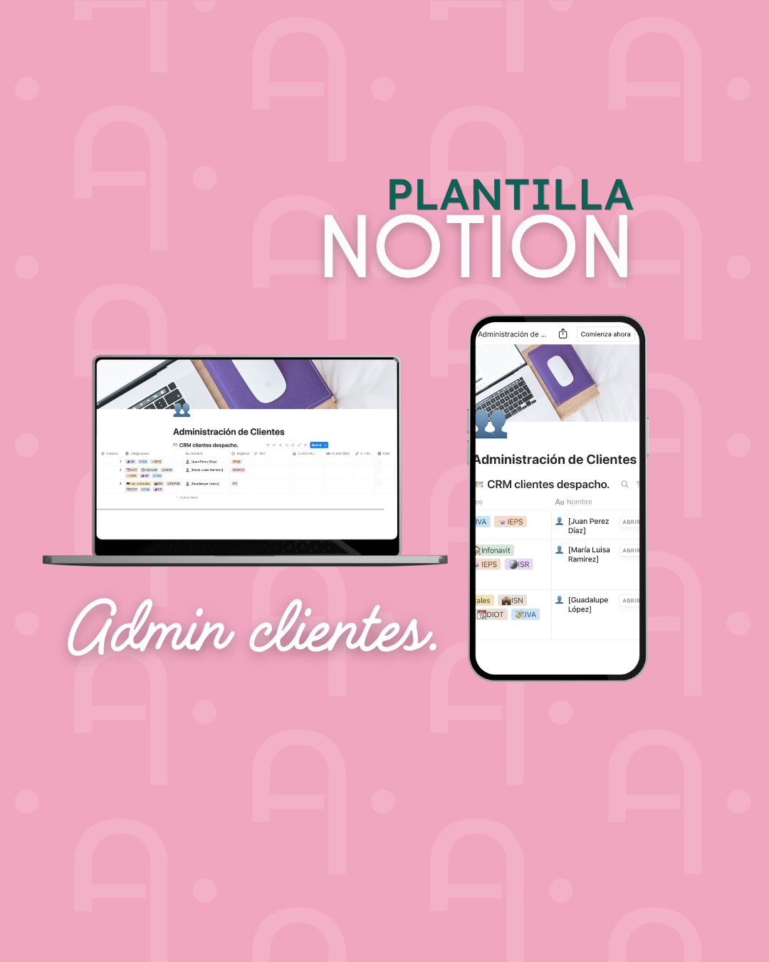Administrador de Clientes para Despachos Contables | Plantilla de Notion